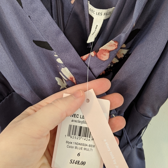 Avec Les Filles Revolve Satin Floral Jumpsuit - Picture 5 of 5